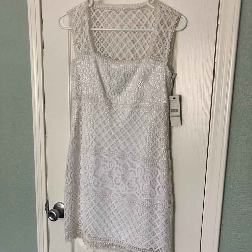 Laundry By Shelli Segal White Dress